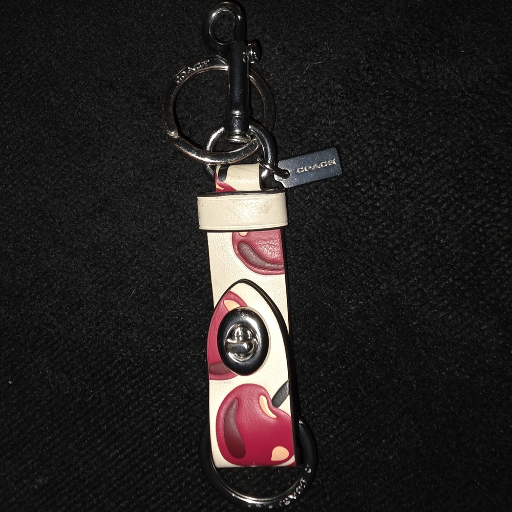 Authentic Coach Cherry Keychain